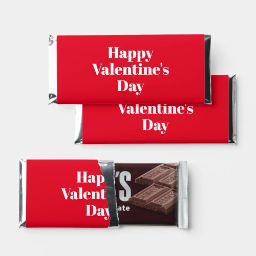 Happy Valentines Day red cute modern typography Hershey Bar Favors