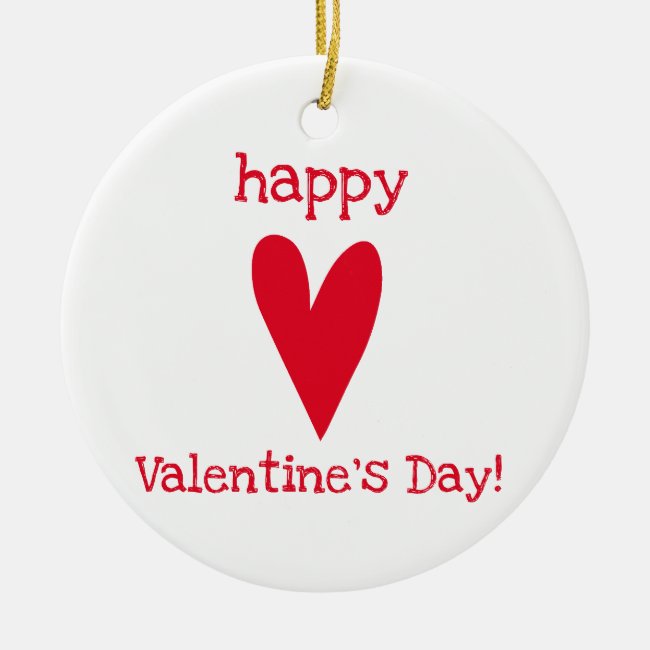 Happy Valentine's Day! Red Heart