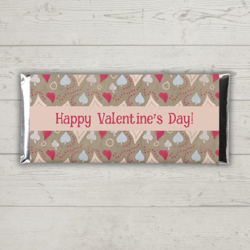 Happy Valentines Day Red Heart Chocolate Hershey Bar Favors