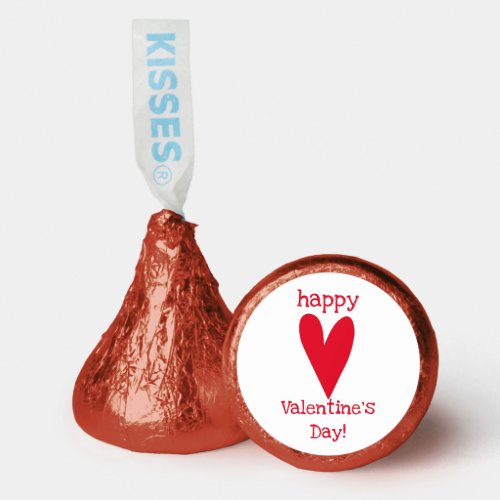 Happy Valentines Day Red Heart  Hersheys Kisses