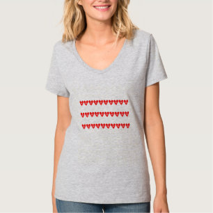 Happy Valentine's Day Red Heart Women T-Shirt