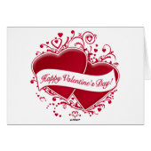 Happy Valentine's Day! Red Hearts (Front Horizontal)