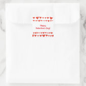 Happy Valentines Day Red Hearts Border Stickers (Bag)