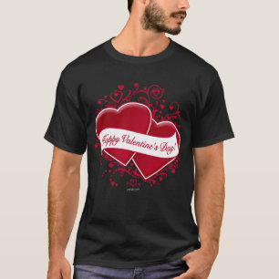 Happy Valentine's Day! Red Hearts T-Shirt