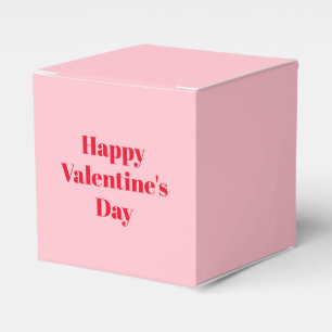 Happy Valentine's day, red pink gift Favor Boxes
