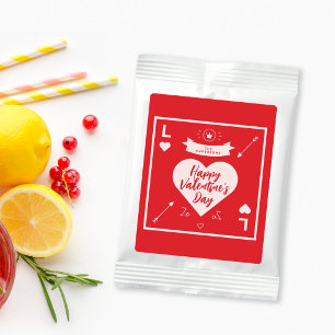 Happy Valentine's Day Red Pink Heart and Love Margarita Drink Mix