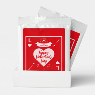 Happy Valentine's Day Red Pink Heart and Love Margarita Drink Mix