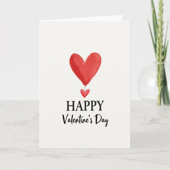 Happy Valentines Day Romantic Card (Front)