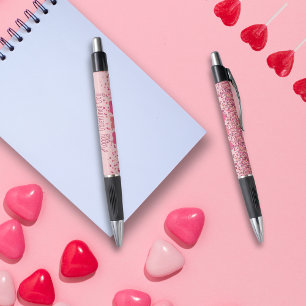 Happy Valentine's Day Romantic Pink Hearts pen