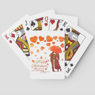 HAPPY VALENTINE'S DAY romantic valentines day Poker Cards