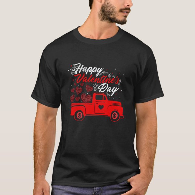 Happy Valentine's Day Roses Date Night Flowers Lov T-Shirt (Front)