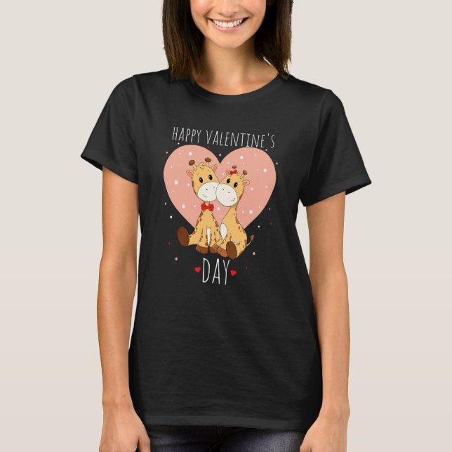 Happy Valentine's Day Roses Date Night Flowers Lov T-Shirt (Front)