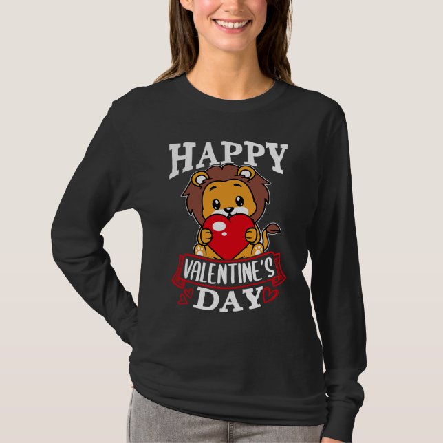 Happy Valentine's Day Roses Date Night Flowers Lov T-Shirt (Front)