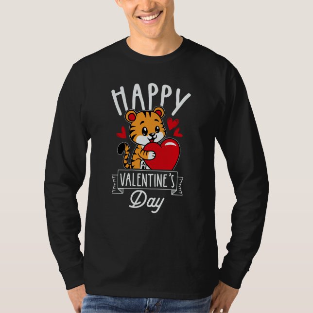 Happy Valentine's Day Roses Date Night Flowers Lov T-Shirt (Front)
