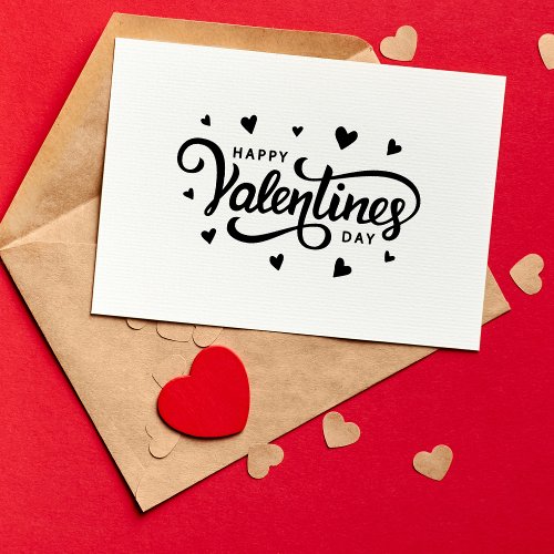 ️Happy Valentines Day Rubber Art Stamp