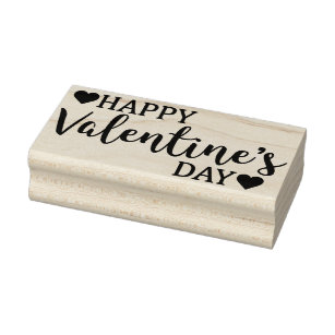 Happy Valentine's Day Rubber Stamp 