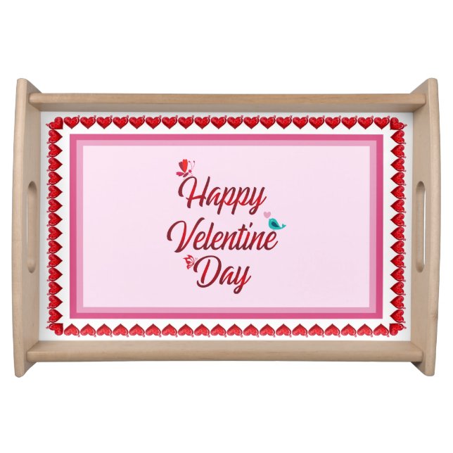 Happy Valentines Day Serving Tray (Front)