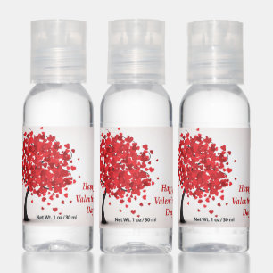Happy Valentine's Day Set of Twelve Bottles Hand Sanitizer
