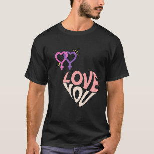 Happy Valentine's Day Shaped text T-Shirt