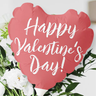 Happy Valentine's Day Simple Modern Typography Balloon