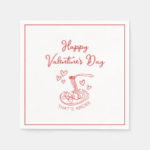 Happy Valentine's Day Simple That's Amore Red