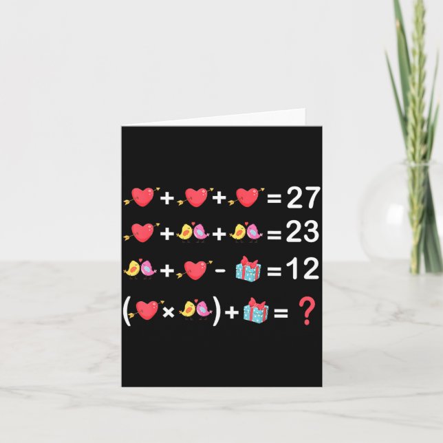 Happy Valentines Day Six Seven Gen Alpha 67 Meme M Card (Front)