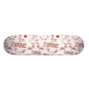Happy Valentine's Day Skateboard Deck