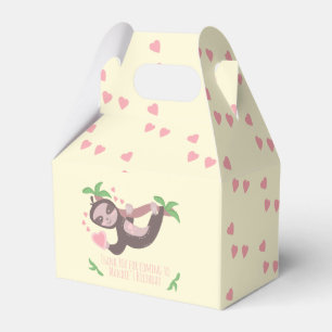 Happy Valentine's Day Sloth Hearts Birthday    Favor Boxes