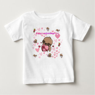 Happy Valentine's Day Sloth Kids T-Shirt