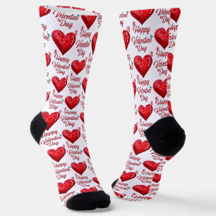 Happy Valentines Day Socks