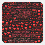 Happy Valentine's Day Square Sticker