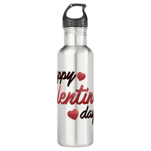 Happy Valentines Day Stainless Steel Water Bottle