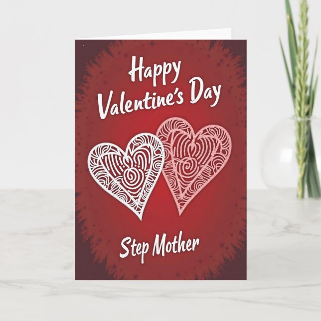 Happy Valentines Day Step Mother Card (Front)