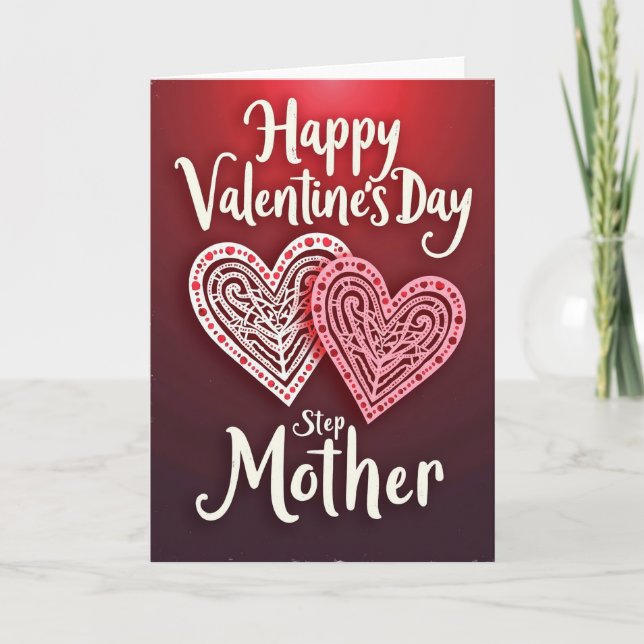 Happy Valentines Day Stepmother Card (Front)