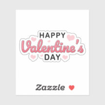 Happy valentines day sticker