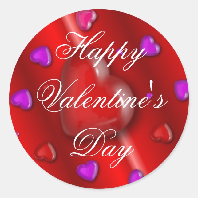 Happy Valentine's Day Sticker (Front)