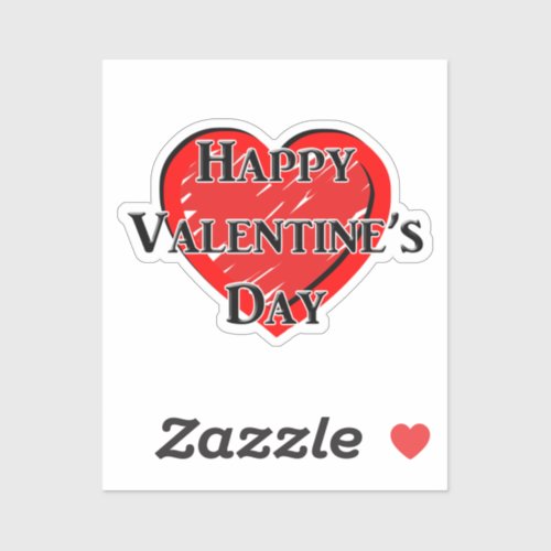 Happy Valentines Day Sticker