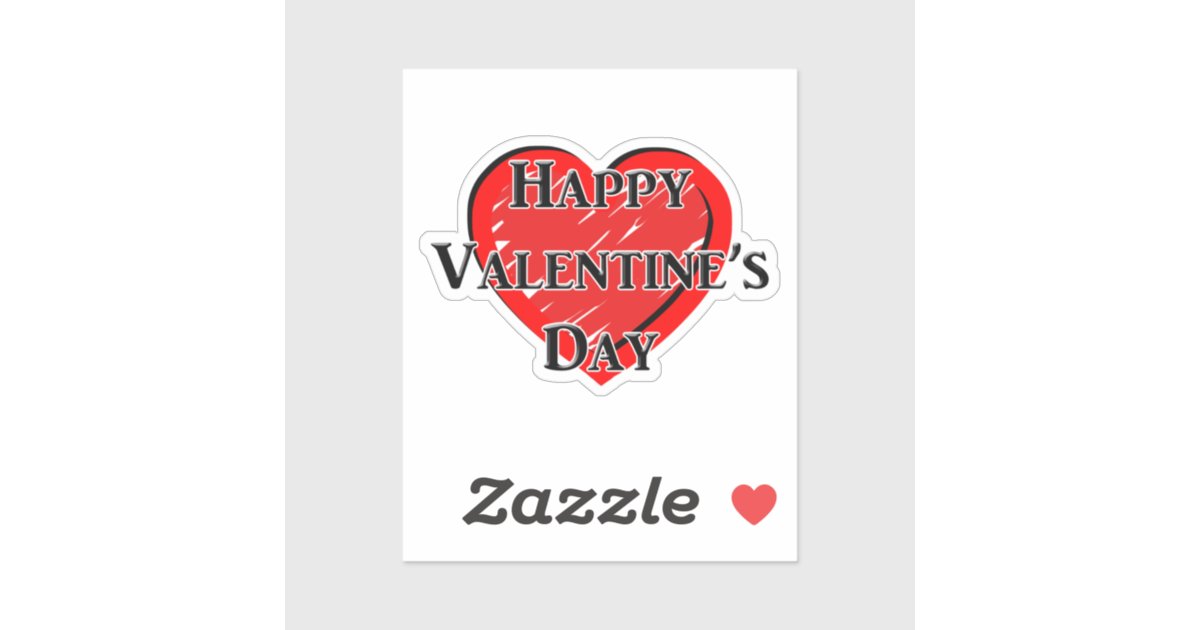 Happy Valentine's Day' Sticker | Spreadshirt