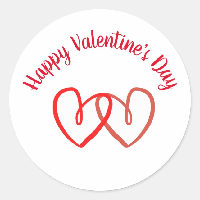 Happy Valentine's Day Sticker (Front)