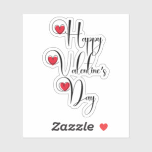 Happy Valentines Day Sticker