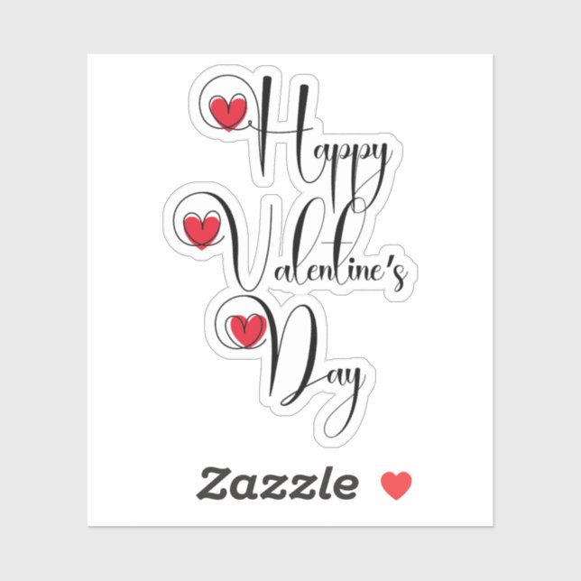 Happy Valentines Day Sticker (Sheet)