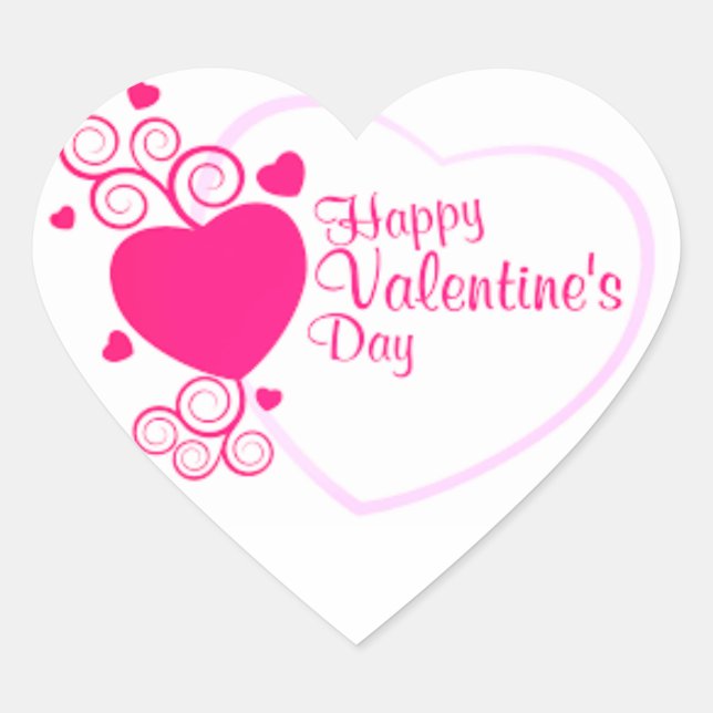 Happy Valentine's Day Sticker (Front)