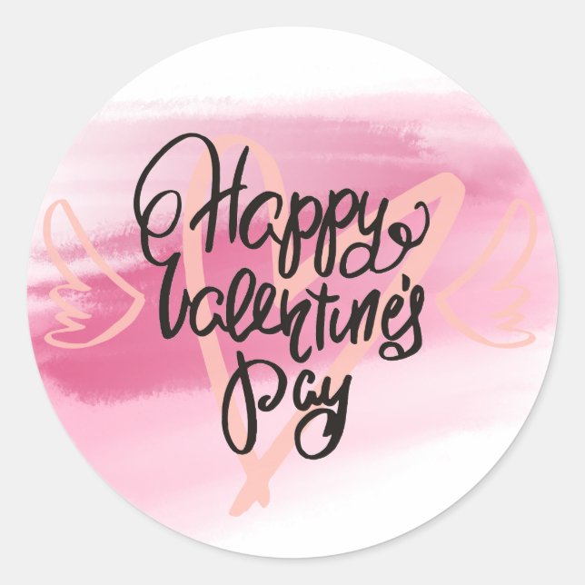 Happy Valentines Day Sticker (Front)