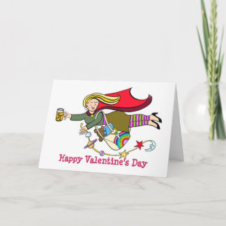 Happy Valentine's Day Super Teacher Holiday Card