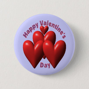 Happy Valentines Day T-shirts and Gifts Pinback Button