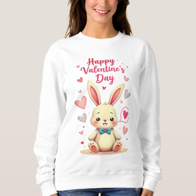 "Happy Valentine's Day T-shirts | Cute & Romantic  (Front)