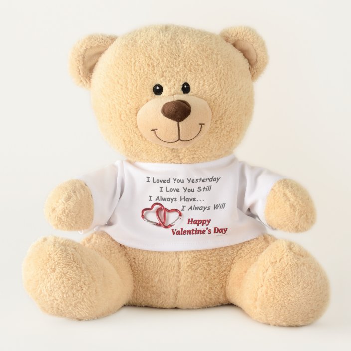 happy valentines day teddy