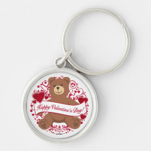 Happy Valentine's Day! Teddy Bear Keychain