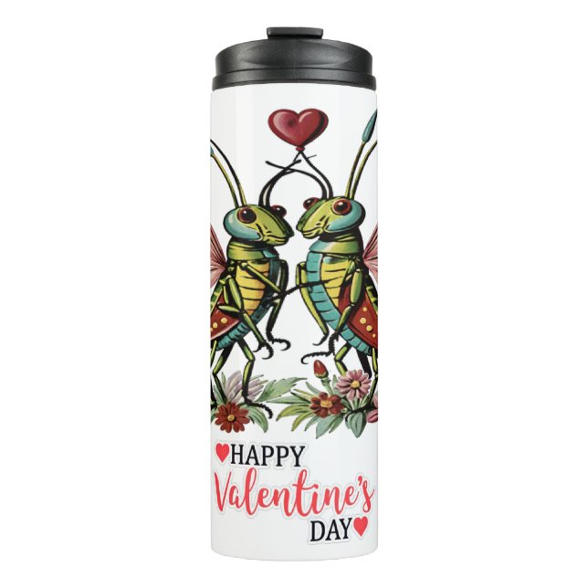 Happy valentine's day  thermal tumbler (Front)