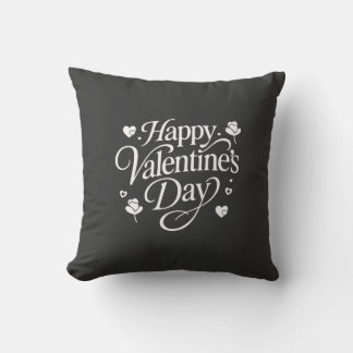 Happy Valentine's day  Throw Pillow